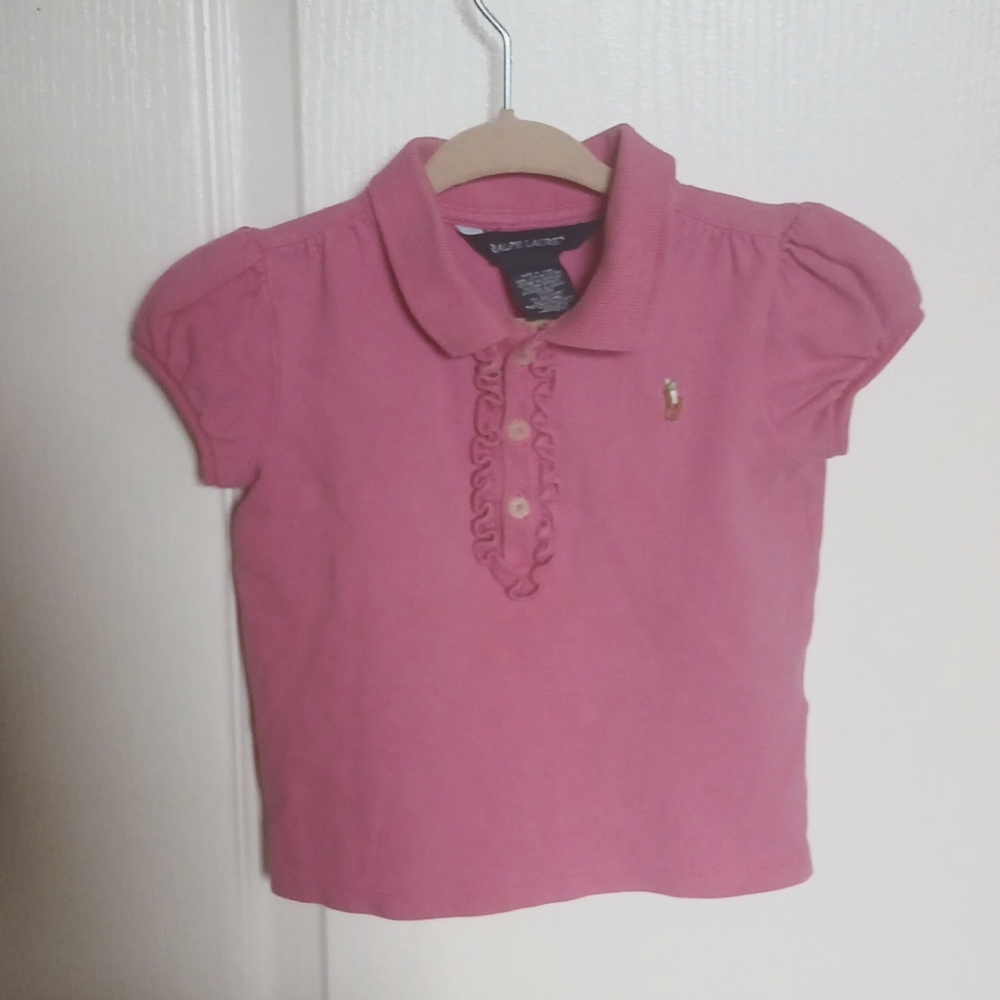 Polo Ralph Lauren Shirt size 18m Collar and Ruffle Front